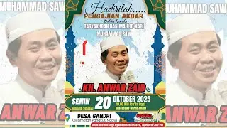 🔴LIVE KH. ANWAR ZAHID | TASYAKURAN & MAULID NABI MUHAMMAD SAW | GANDRI PANGKUR NGAWI