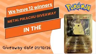 We have 12 winners in the Pikachu giveaway - #pokemon rocks