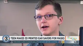 Teen makes 3D printed ear savers for masks