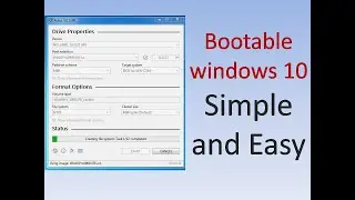 How to make bootable usb windows 10 using simple tool in telugu