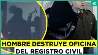 Con un martillo y un machete: Hombre destruye oficina del Registro Civil en Salamanca