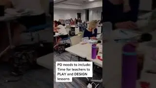 Blended Learning teacher PD. Teachers need time to play and design to make learning stick!
