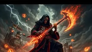 Dark Electro Metal Instrumental | Heavy Guitars & Machine Drums [45 Minutes]