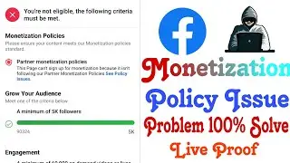 Facebook monetization policy issue 2023 / How to remove Facebook policy issue