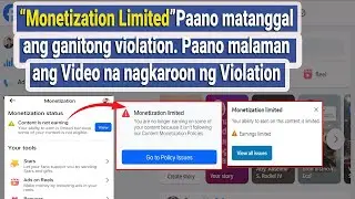 Paano matanggal Ang Monetization Limited Violation sa Facebook