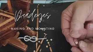 Miniature model deadeyes - making from scratch Branko Stipanovic Artcase restoration.