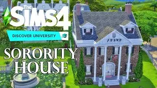 🎓 SORORITY HOUSE // Sims 4 Speed Build // Discover University // NoCC
