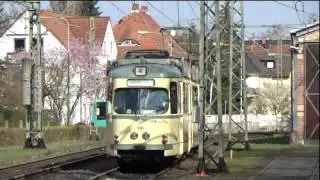 VGF Osterhasen Express mit D&uuml;wag Pt-Wagen 738 + O-Wagen 110 + M-Wagen 102 (+ Beiwagen 1804)