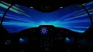 🚀⚡ Sleek Spacecraft Cockpit Ambience | Hyperdrive Travel | Sleep & Relaxation