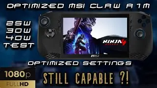 Ninja Gaiden 4 Optimized Msi Claw A1M  1080P performance test | still capable of playing new games?!