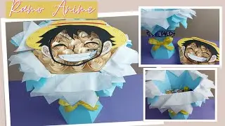 Ramo de Cartulina con dulces de One Piece para mi novio/ amiga otaku/ Bouquet anime