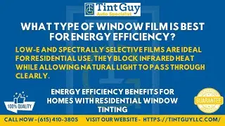 What type of window film is best for energy efficiency?