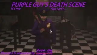 (SFM) FNAF 2 Purple Guy's Death Scene(Warning! Very gory!)