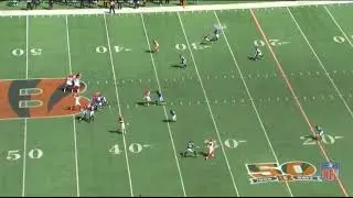 BALvsCIN Intercepci&oacute;n Ravens, pase deflectado por Onwuasor