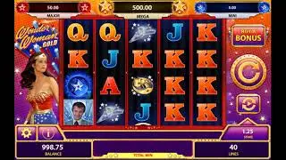 Demo gameplay of Wonder Woman Gold by Bally Technologies