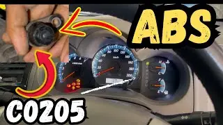 ABS Sensor fault code C0205 occurred|Reasons|Check with scanner|clean ABS sensor & remove fault code