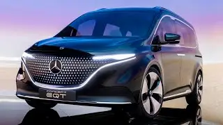Mercedes EQT Concept 2022 - dimensions, crazy LED lights, DRIVING & release date (modern VAN)