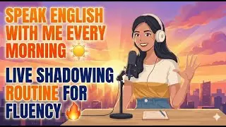 Speak English With Me Every Morning ☀️🗣️ | Live Shadowing Routine for Fluency 🔥