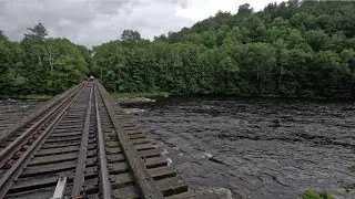 REVOLUTION RAIL CO. North Creek, New York!! AMAZING Ride On An Old Abandoned Train Track On A Cart!!