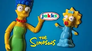 Jakks Pacific Marge and Maggie Action Figure Review | The Simpsons Wave 3 |