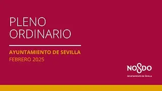 Pleno Ordinario del Ayuntamiento de Sevilla 20-2-2025