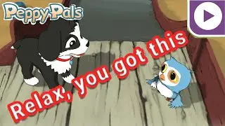 |Cartoons for kids| Reggy the dog teaches Izzy the owl how to conquer fear