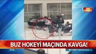Buz hokeyi ma&ccedil;ında kavga! - Atv Haber 15 Nisan 2019