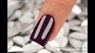❤ Короткие квадратные скульптурные ногти Тэмми Тейлор