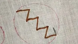 straight stitch family I Threaded arrow head stitch