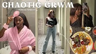 A chaotic date night get ready with me 🧖🏾‍♀️ (hair, makeup,outfit) Irresistible Me hair!