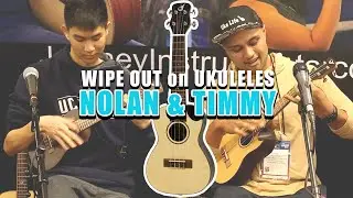 Wipe Out on Ukulele - Ukulele Surf Rock - Nolan & Timmy @ NAMM 2020