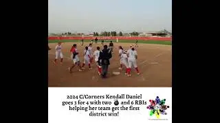 2024 C/Corners Kendall Daniel goes 3 for 4 with two 💣 and 6 RBIs helping her team get the first dis&hellip;