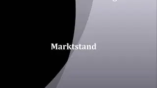 Marktstand | deutsch - englisch