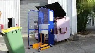 Ecolift bin lifter demonstration Empty wheelie bins with ease