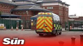 Van arrives at Nottingham Magistrates' Court as Valdo Calocane is due to appear