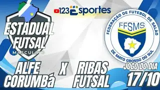 FFSMS CAMPEONATO ESTADUAL  ADULTO MASCULINO - SEMIFINAL - ALFE CORUMB&Aacute; x RIBAS FUTSAL  - 17/10/2025