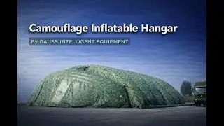 Camouflage Inflatable Hangar | Rapid Deployment, Cost Efficient Aircraft Protection ✈️🏗️