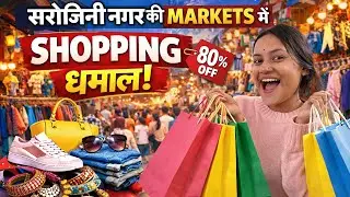Sarojini Nagar Market Shopping Vlog | Saste Kapde & Best Deals 🛒