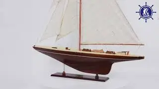 Shamrock Yacht L-  Sailboat model building by Old modern Handicrafts
