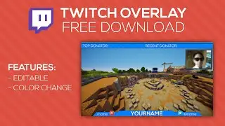 Twitch Overlay Template Free Download 2016