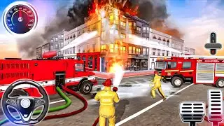 Fire Rescue Truck Simulator 3D - Fire Truck City Rescue Simulator - Android GamePlay