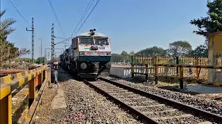 First Run Of 04715 Bikaner Okha Special with Twin WDP4 TKD Departure From Jamnagar Station.