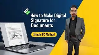 How to Make Digital Signature for Documents | Simple PC Method | Imran Arif Tech