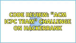 Code Review: 