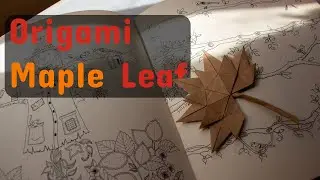 How to Make an Origami Maple Leaf 🍁 | Easy Autumn Origami Tutorial