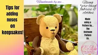 Adhesive felt creates a beautiful nose for Keepsake Memory Bears. Soft, lasting touch to each piece.