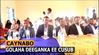 Xildhibaanada Golaha Deeganka Degmada Caynabo Ayaa Doortay Mayir Iyo Mayir Ku Xigeen Cusub