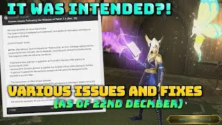 FFXIV: Various Issues and Fixes Post 7.4 - (As of 22nd December 2025)