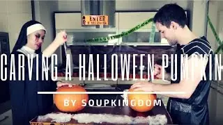 How to carve a Halloween Pumpkin Korean Style