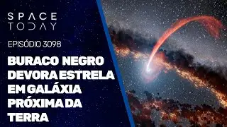 BURACO NEGRO DEVORA ESTRELA EM GALÁXIA PRÓXIMA DA TERRA